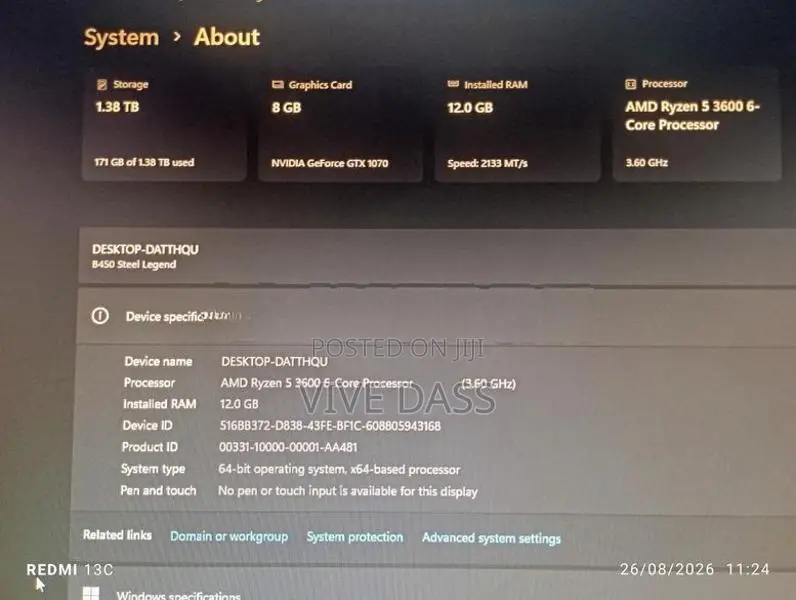 Ryzen 5 3600 Gaming PC Set