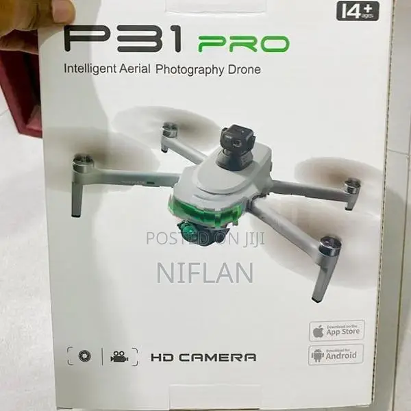P31 PRO GPS Drone HD Camera LED Touchscreen Remote with 2 Batteries