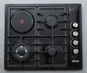 GUVEN German Technology 3Gas Burner +1Electric Hot Plate Cooker