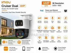 IMOU 6MP 4-Camera PoE IP AI Human Vehicle Color Vision Audio CCTV Pack