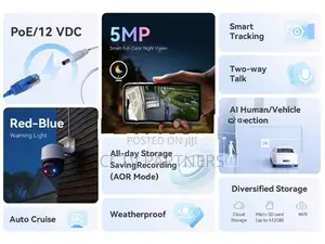 IMOU Cruiser SC PoE 5MP –Smart Outdoor colorvu two way Audio CCTV Came