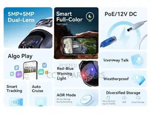 IMOU Cruiser Dual PoE 10MP – Smart AI Outdoor Colorvu Audio CCTV Camer