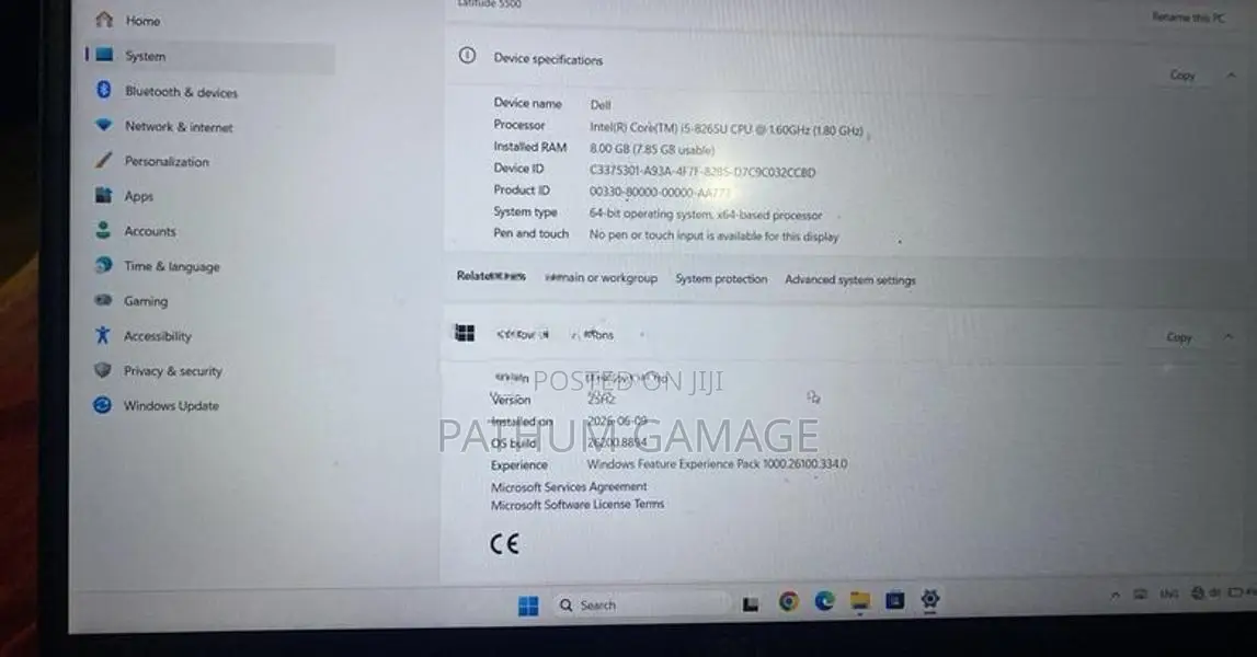 Dell Latitude 5500 i5-8265U 8th Gen
