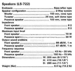 Kenwood LS-722 Bookshelf Speakers