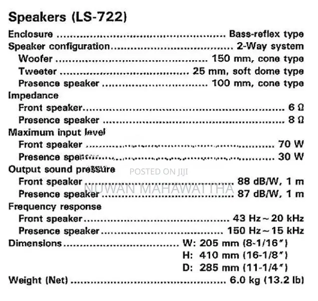 Kenwood LS-722 Bookshelf Speakers