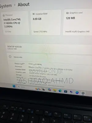 Dell I7 6th Gen Laptop