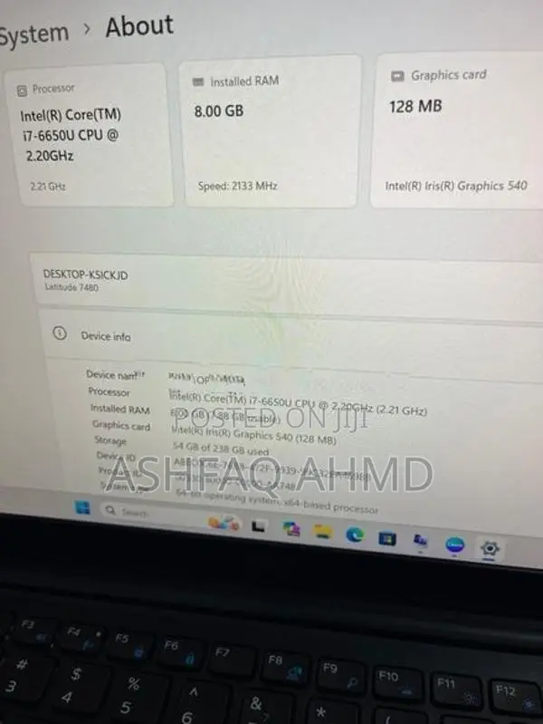 Dell I7 6th Gen Laptop