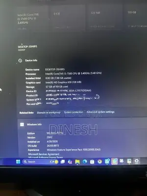Core I5 7th Gen Computer