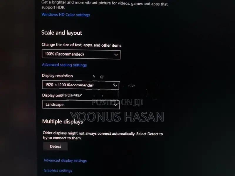 Used Dell 24" Inch Ips Monitor