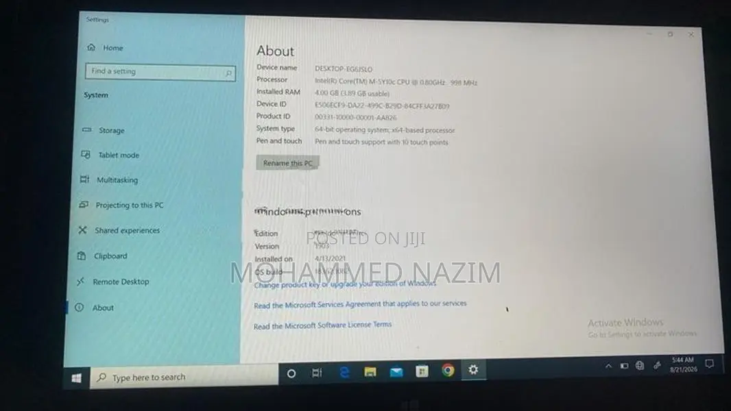 Dell Touchpad Laptop 4G BM