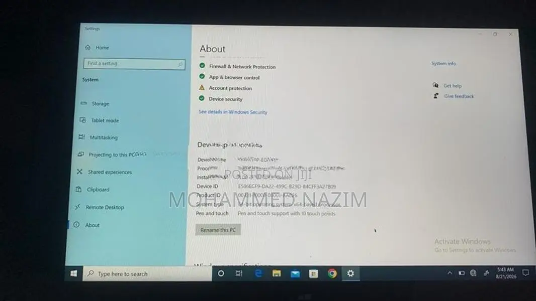 Dell Touchpad Laptop 4G BM