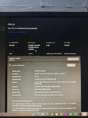 i5 4th Gen Gaming PC 16GB Ram GTX 1060 6GB 120GB SSD + 500GB HDD