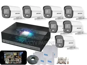 Hikvision 8ch e-DVR 1TB HDD ColorVu 1,080P 20M Turbo HD CCTV 7 Cameras