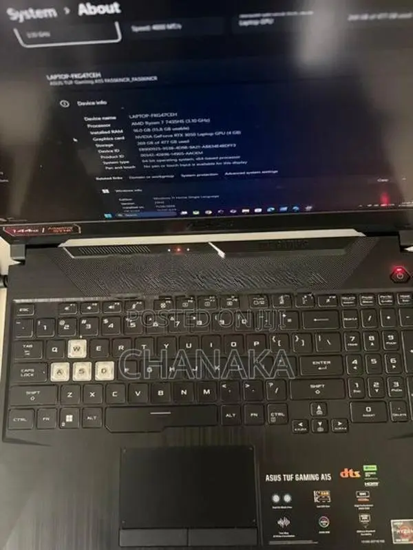 Asus TUF A15 RYZEN7