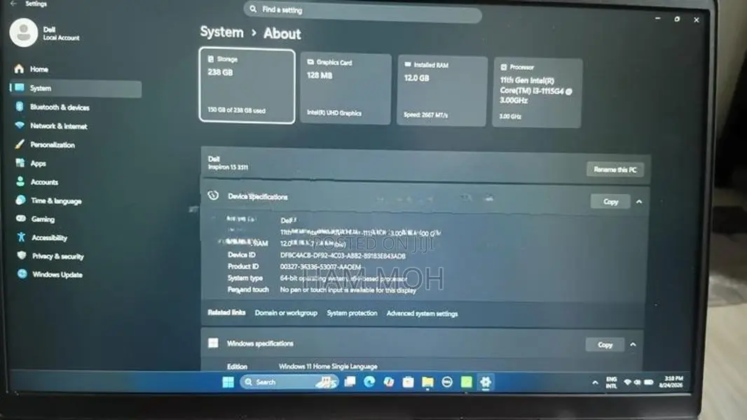 Dell i3 11th Gen Laptop