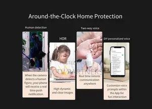 VStarcam CS995DR 4MP HD Dual Lens Smart Home AI Wifi cctv Camera