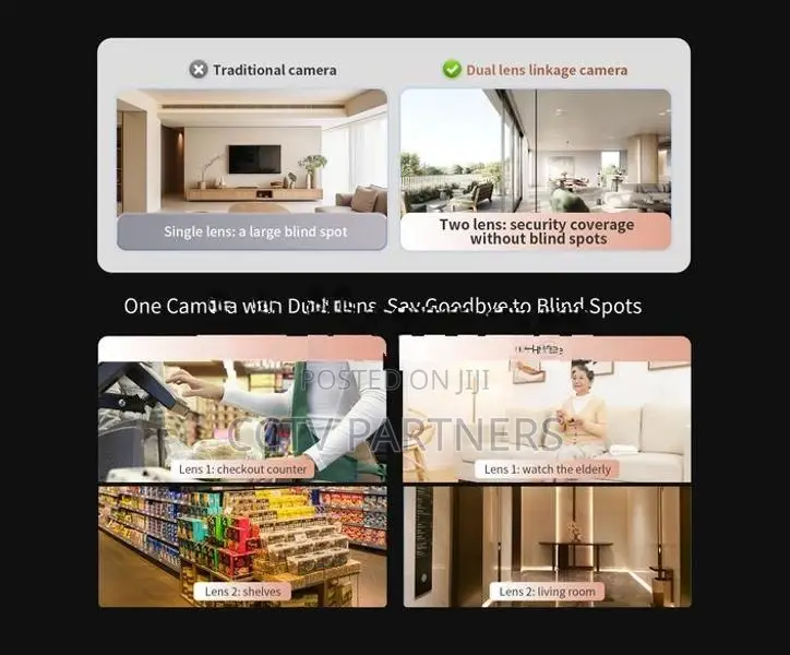 VStarcam CS995DR 4MP HD Dual Lens Smart Home AI Wifi cctv Camera