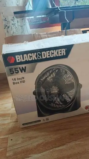 Black With Decker 16 Inch Box Fan