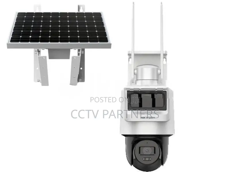 Hikvision 4mp 2k solar 4G lte PIR radar detectotion siren cctv camera