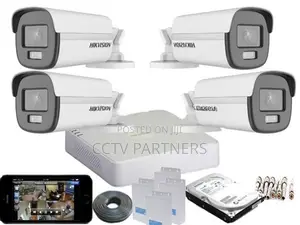 Hikvision 1,080P ColorVu- 40 Meters 24Hours Audio 4 Turbo HD CCTV pack