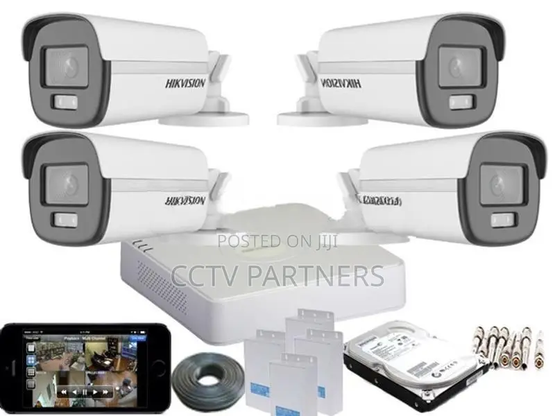 Hikvision 1,080P ColorVu- 40 Meters 24Hours Audio 4 Turbo HD CCTV pack
