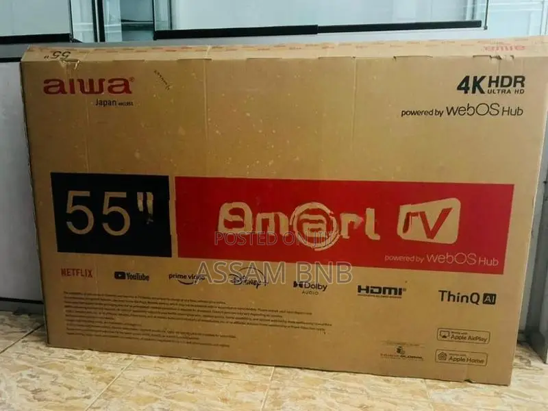 Aiwa 55 Inch 4K Ultra HD Smart TV WebOS Hub, HDR, ThinQ AI