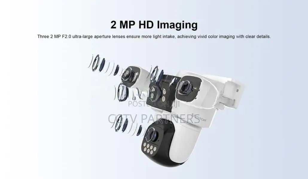 2K 4 lens human track colorvu two-way audio siren cctv camera CS621FR