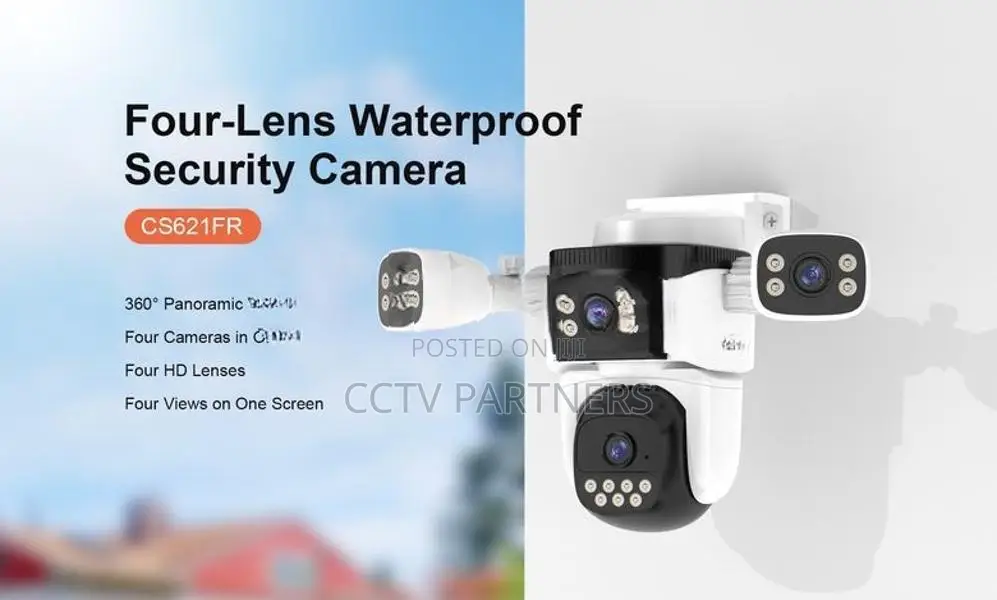2K 4 lens human track colorvu two-way audio siren cctv camera CS621FR
