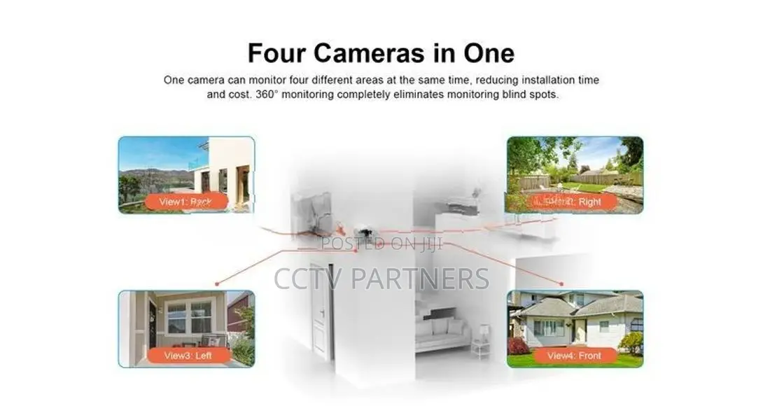 2K 4 lens human track colorvu two-way audio siren cctv camera CS621FR