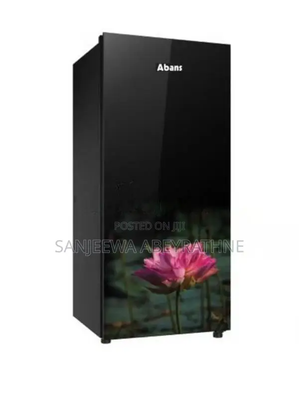 Abans 206L Lotus Charm Single Glass Door Inverter Refrigerator