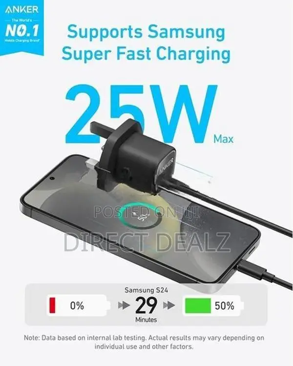 Anker 25W Compact Charger with Type-C to Cable