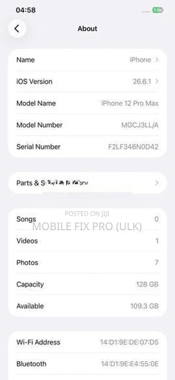 Apple iPhone 12 Pro Max 128GB (Used)