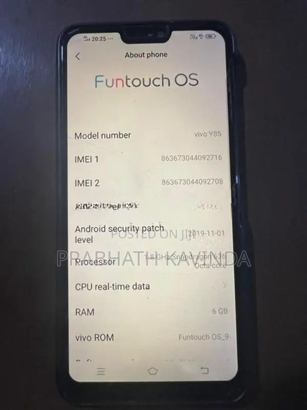 Vivo Y85 (Used)