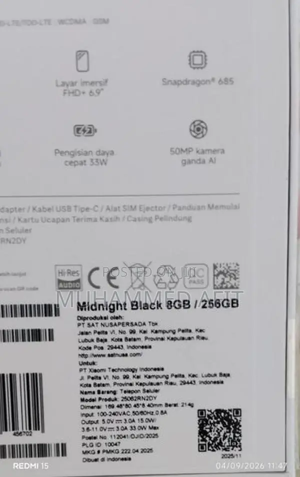 Xiaomi Redmi 15 (Used)