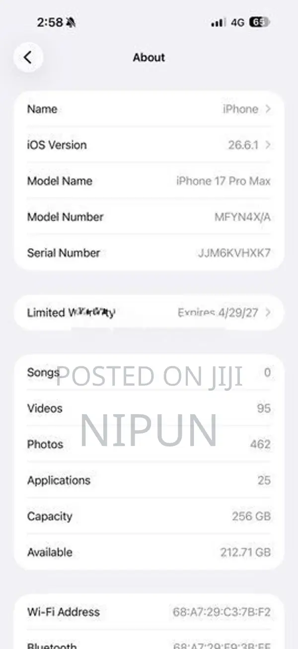 Apple iPhone 17 Pro Max (Used)