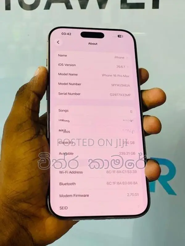 Apple iPhone 16 Pro Max 256GB (Used)