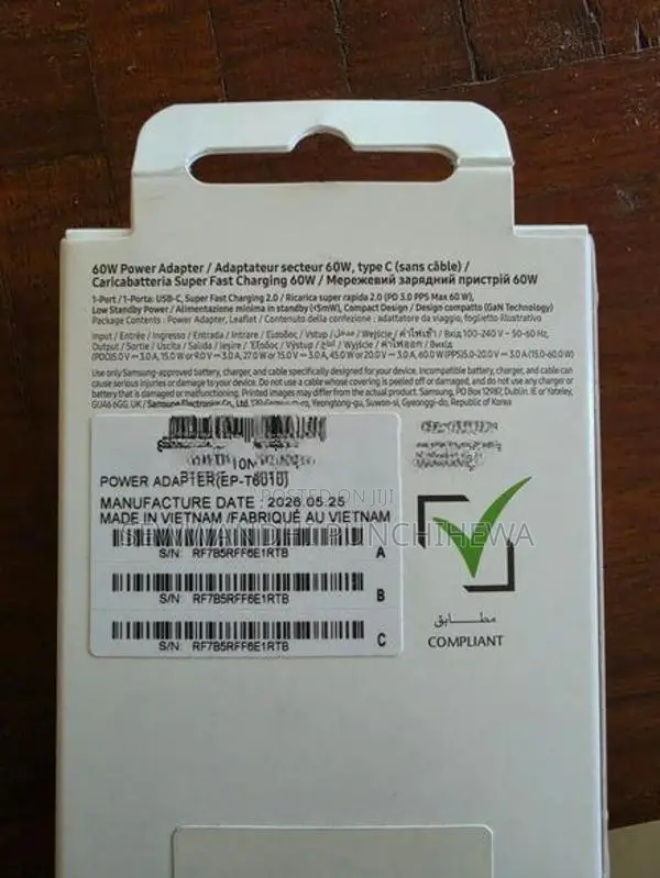 Samsung 60W Power Adapter Low Standby