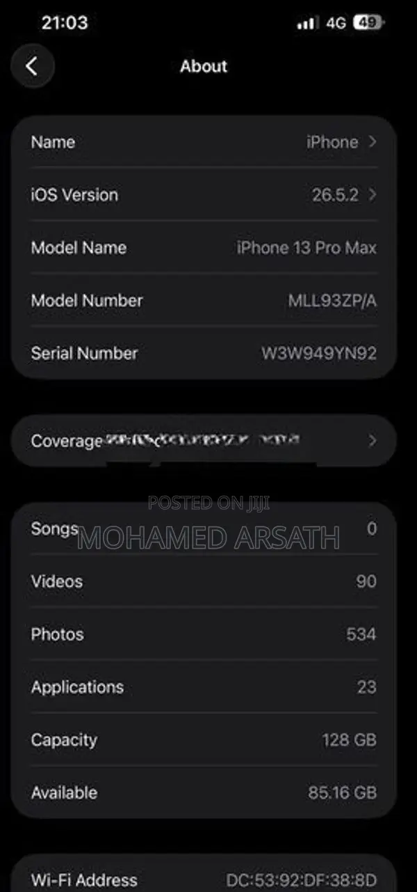 Apple iPhone 13 Pro Max (Used)