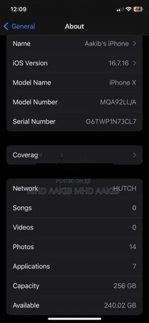 Apple iPhone X (Used)