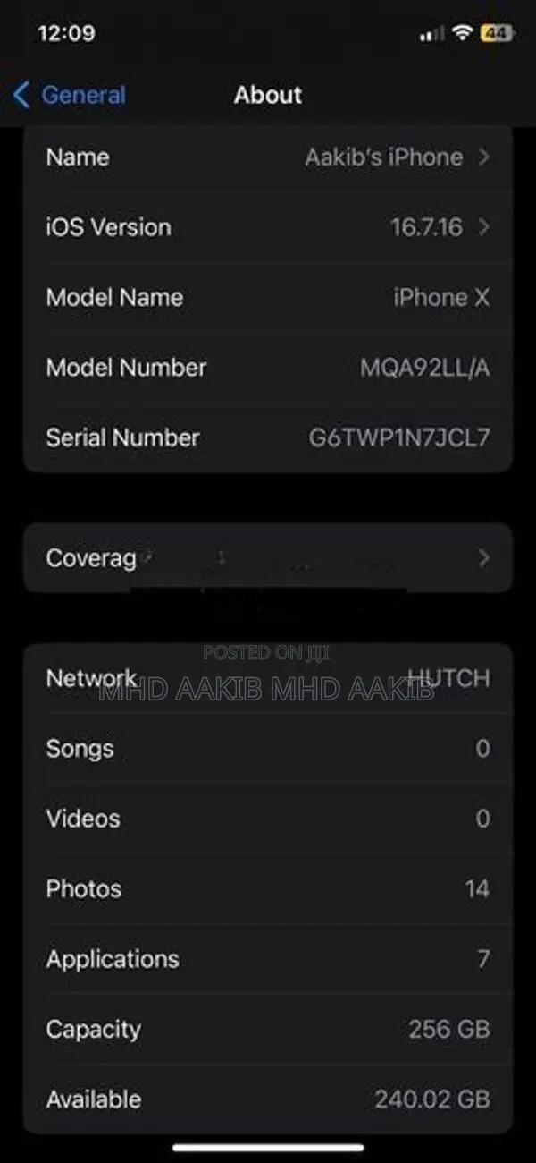 Apple iPhone X (Used)