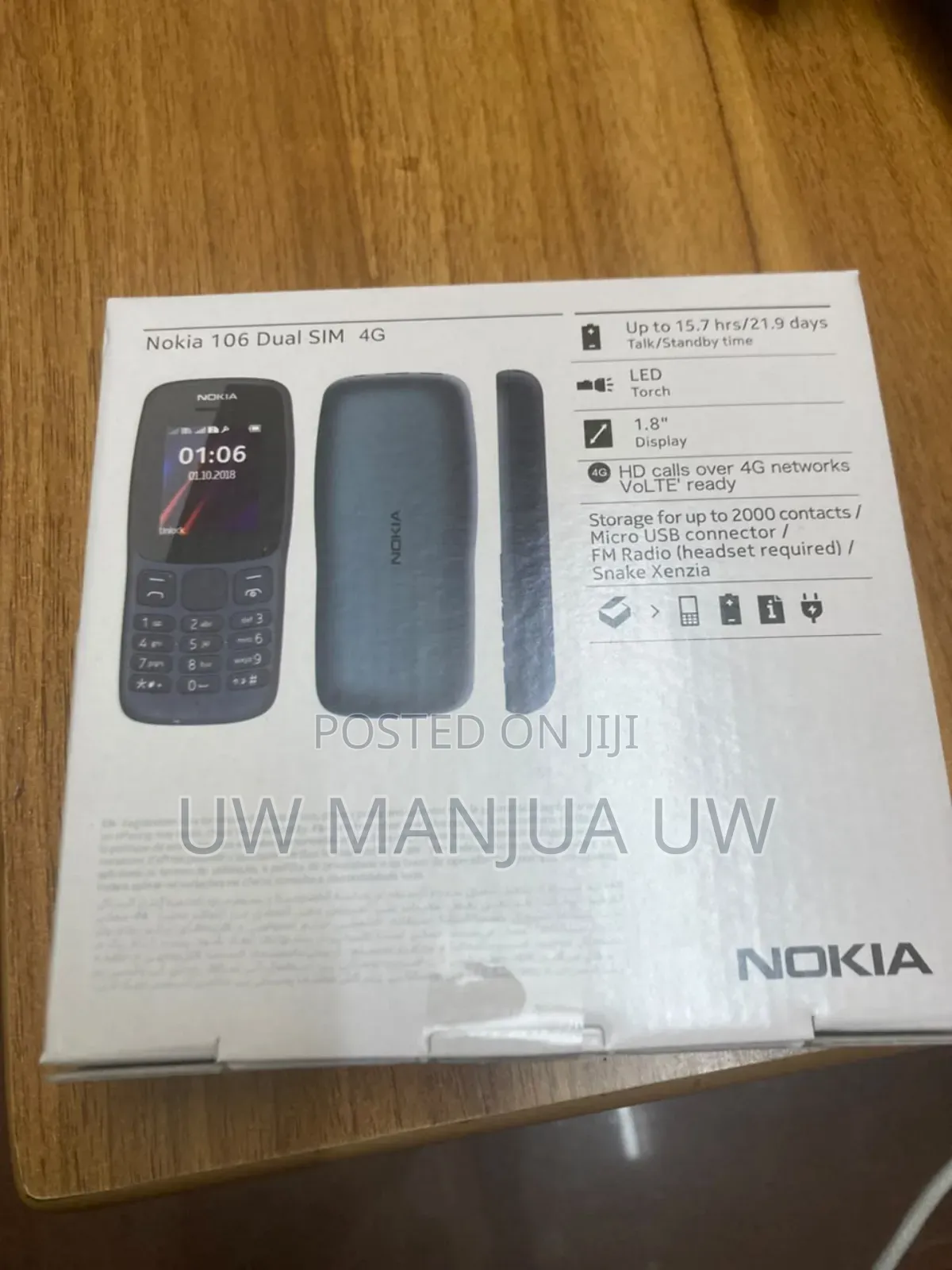 New Nokia 106 Black