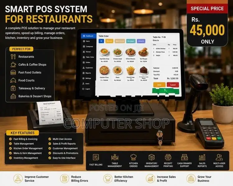 Restaurant POS System with KOT, Billing & Inventory – Sri Lanka