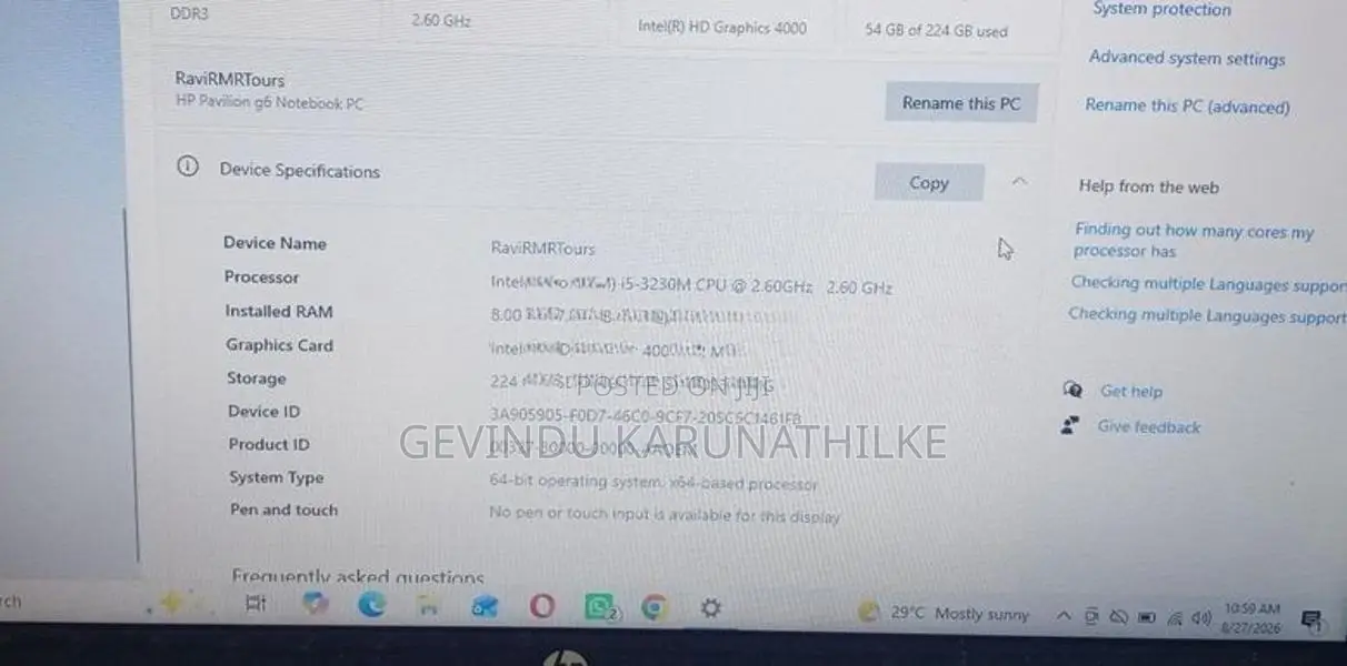 Pavilion g6 Notebook HP Laptop