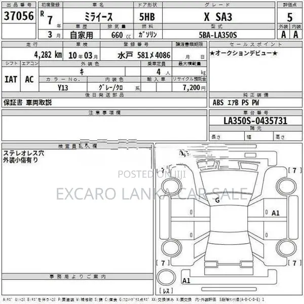 Daihatsu Mira X SA3 2025
