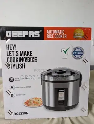 ​Geepas Automatic Rice Cooker - 1.8L