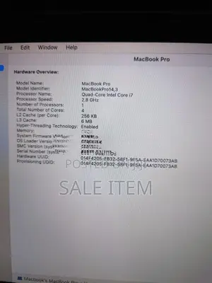 MacBook Pro 2017 Intel i7-16GB-256GB