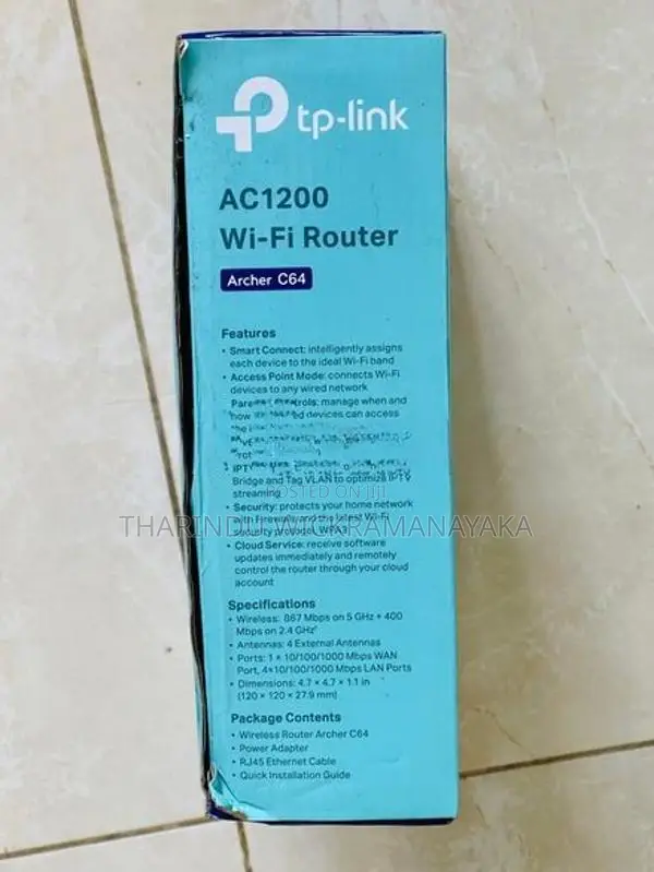 TPLINK Archer C64 AC1200 Dual-Band WI-FI Router