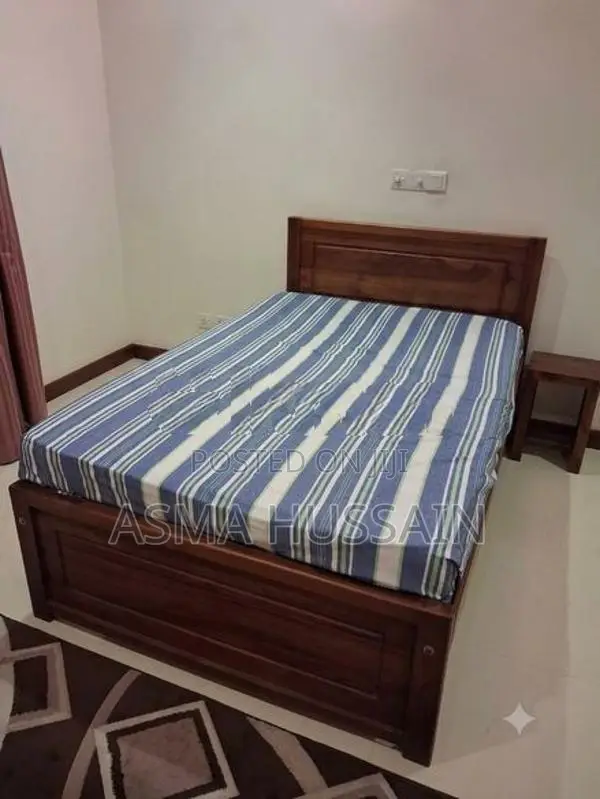 Bed with Bedside Table