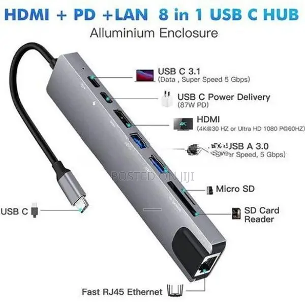 8 In 1 Type C Otg Converter