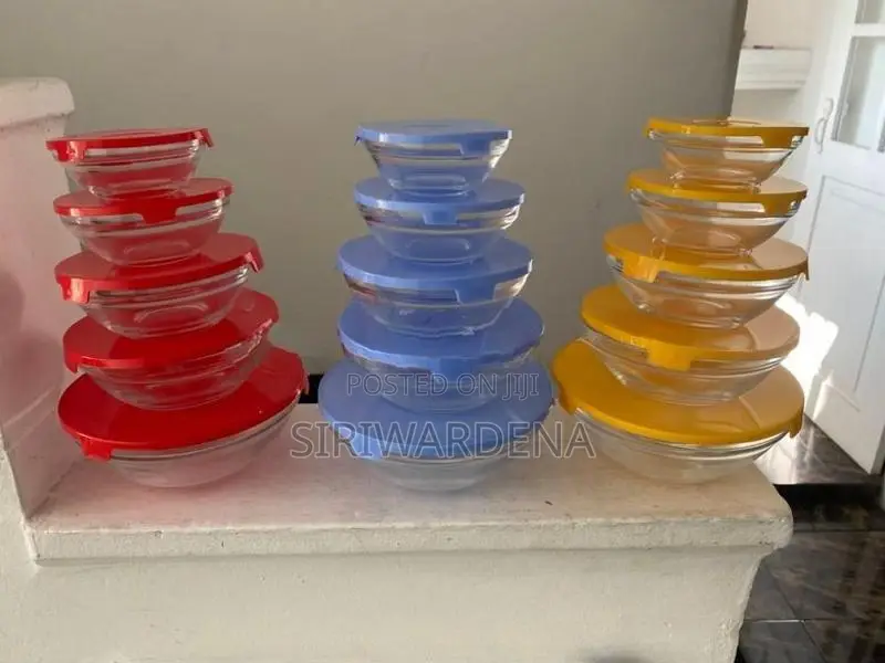 6 Piece Glass Bowl Set